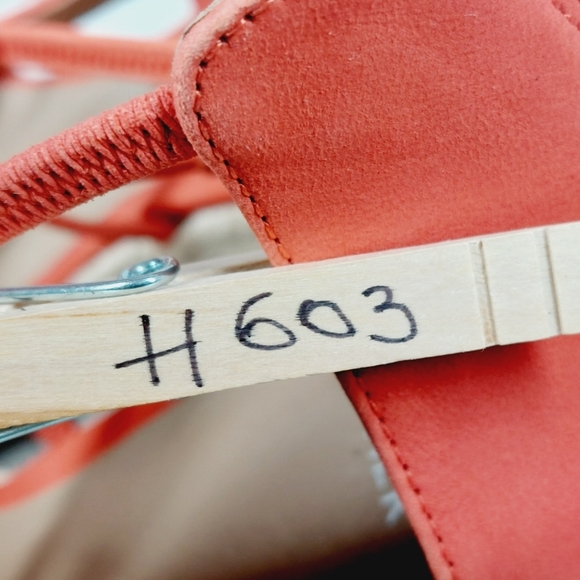 New Eileen Fisher Wanda Orange Suede Espadrille H603 - Picture 12 of 12